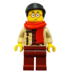 Minifigurka LEGO Mr. Tang, Tan Torso, Dark Red Legs