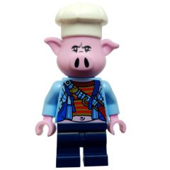Minifigurka LEGO Pigsy, Bright Light Blue Jacket