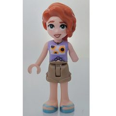 Minifigurka LEGO Autumn, Lavender Top, Dark Tan Shorts