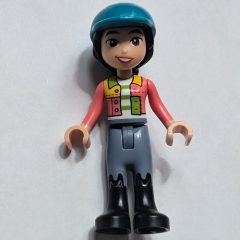 Minifigurka LEGO Liann - Lime and Coral Shirt, Sand Blue Pants with Black Boots