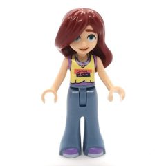 Minifigurka LEGO Paisley - Bright Light Yellow Top, Sand Blue Pants