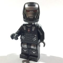 Minifigurka LEGO War Machine, Trans-Clear Neck Bracket, Dark Bluish Gray Hands