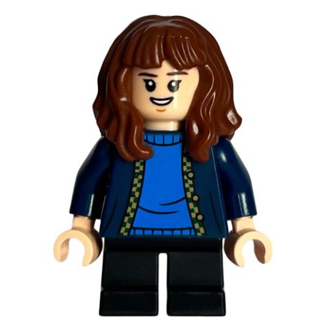 Minifigurka LEGO Hermione Granger, Dark Blue Jacket, Short Black Legs