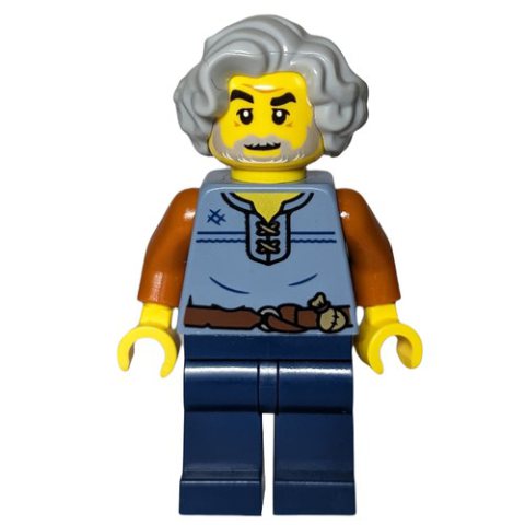 Minifigurka LEGO Weaver, Sand Blue Torso, Dark Blue Legs