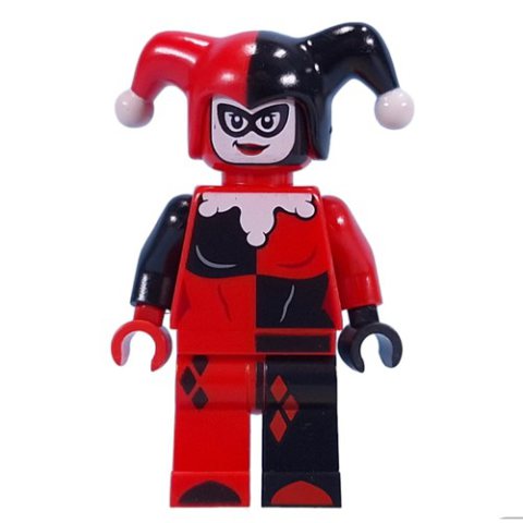 Minifigurka LEGO Harley Quinn in Jester Outfit, Red Head