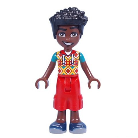 Minifigurka LEGO Zac - White/Red Shirt, Red Pants