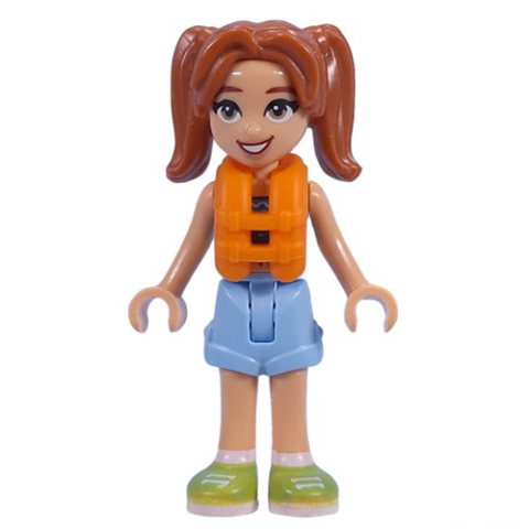 Minifigurka LEGO Candi - Dark Turquoise Top, Bright Light Blue Short, Life Vest