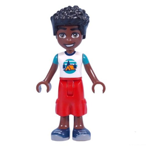 Minifigurka LEGO Zac - Adventure Camp, Red Pants