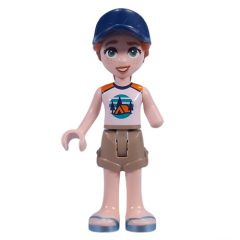 Minifigurka LEGO Autumn - Adventure Camp, Dark Tan Shorts, Dark Blue Cap