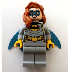 Minifigurka LEGO Batgirl, Light Bluish Gray Suit, Blue Eyemask