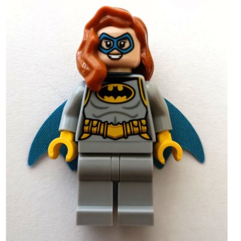 Minifigurka LEGO Batgirl, Light Bluish Gray Suit, Blue Eyemask