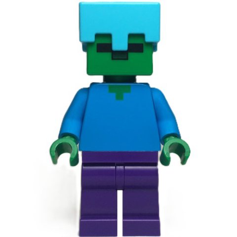 Minifigurka LEGO Zombie, Medium Azure Helmet