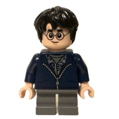 Minifigurka LEGO Harry Potter, Dark Blue Jacket with Zipper, Short Legs