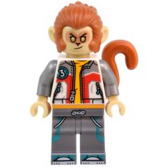 Minifigurka LEGO Monkey King, White and Flat Silver Suit