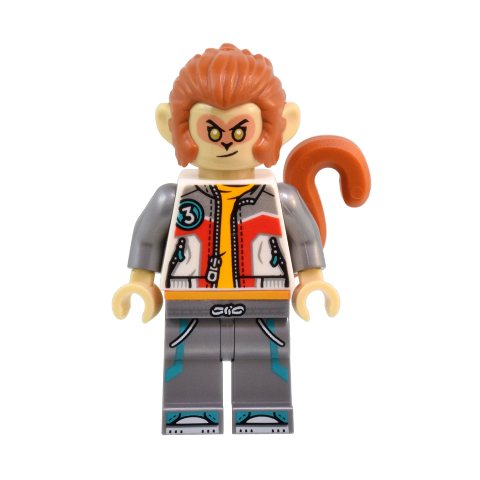 Minifigurka LEGO Monkey King, White and Flat Silver Suit