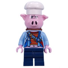 Minifigurka LEGO Pigsy, Bright Light Blue Jacket, Backpack