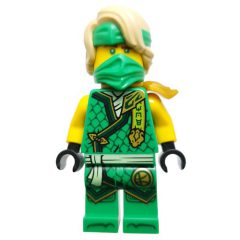 Minifigurka LEGO Lloyd, Bright Green Robes, Hair, Shoulder Guard