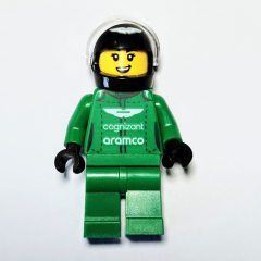 Minifigurka LEGO Race Driver - Green Suit, Aston Martin, Black Helmet