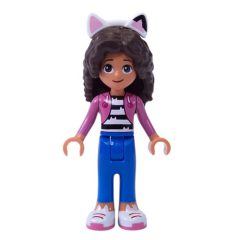 Minifigurka LEGO Gabby, Dark Pink Jacket, 5828 Hair