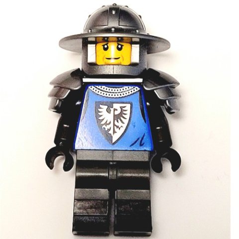 Minifigurka LEGO Mountain Fortress Black Falcon Soldier - Helmet with Broad Brim, Shoulder Armor