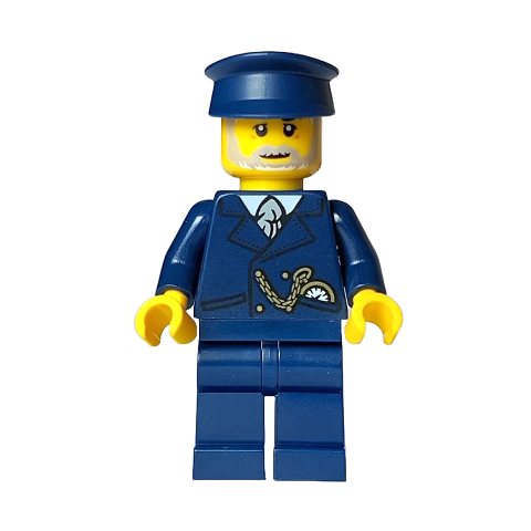 Minifigurka LEGO Tourist, Dark Blue Suit, Hat