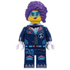 Minifigurka LEGO Zoey, Dark Blue Suit, Trans-Clear Neck Bracket