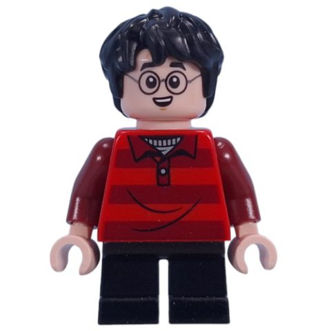 Minifigurka LEGO Harry Potter, Red/Dark Red Sweater, Short Black Legs