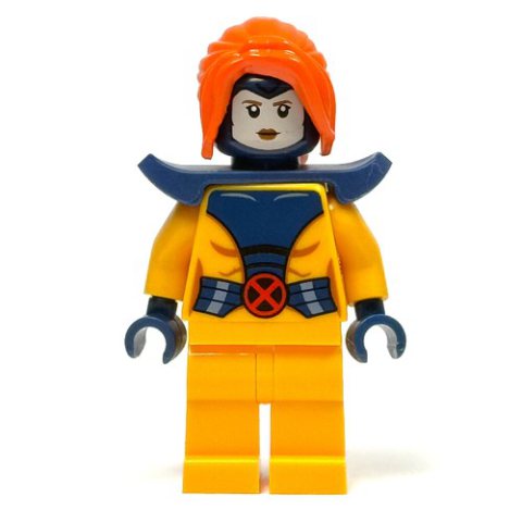 Minifigurka LEGO Jean Grey, Bright Light Orange Suit