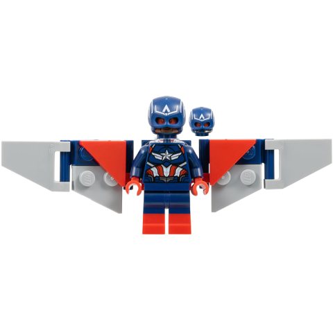 Minifigurka LEGO Captain America, Sam Wilson, Dual-Molded Legs
