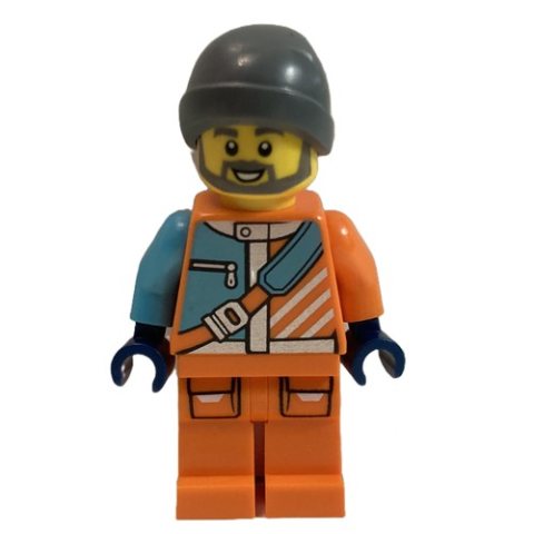 Minifigurka LEGO Arctic Explorer, Orange Suit, Beanie, Backpack
