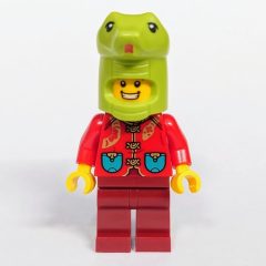 Minifigurka LEGO Snake Costume, Red Torso, Dark Red Legs