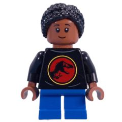 Minifigurka LEGO Kid, Jurassic Park Shirt, Blue Legs, Black Hair