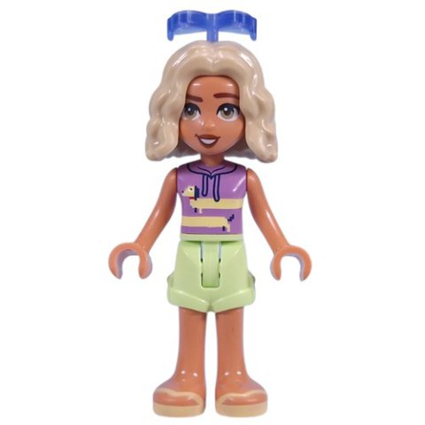 Minifigurka LEGO Nova, Lavender Top, Yellowish Green Skirt, Sunglasses