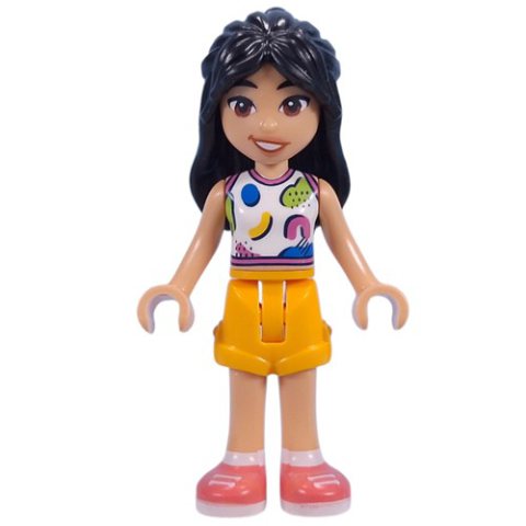 Minifigurka LEGO Liann - White Top, Bright Light Orange Skirt