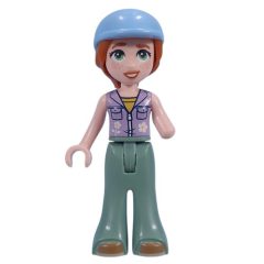 Minifigurka LEGO Autumn - Lavender Top, Sand Green Pants, Helmet