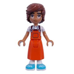 Minifigurka LEGO Leo - Reddish Orange Apron