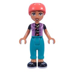 Minifigurka LEGO Nova - Lavender Top, Dark Turquoise Pants, Helmet