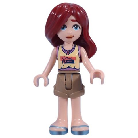 Minifigurka LEGO Paisley - Bright Light Yellow Top, Dark Tan Shorts