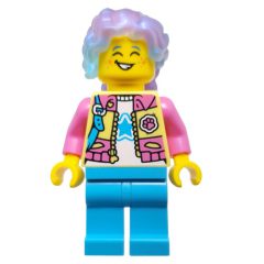 Minifigurka LEGO Izzie, Bright Light Yellow Torso