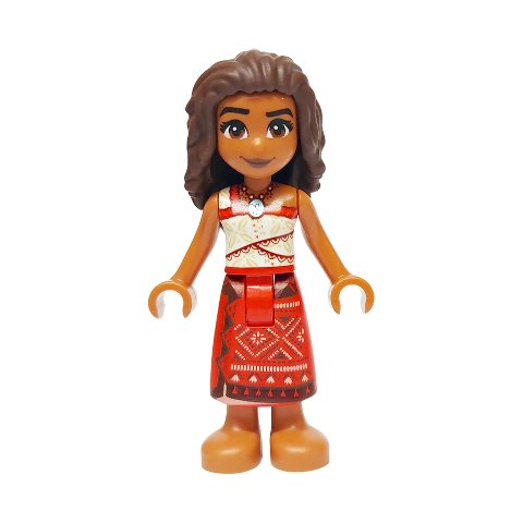Minifigurka LEGO Moana, Sienna Brown, Red Skirt