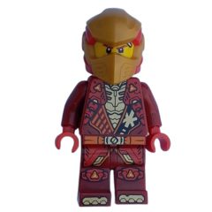 Minifigurka LEGO Kai, Dark Red Suit, Gold Helmet