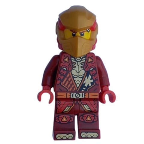 Minifigurka LEGO Kai, Dark Red Suit, Gold Helmet