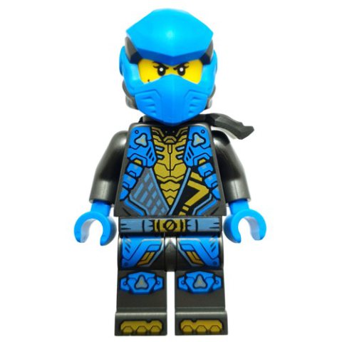 Minifigurka LEGO Nya, Pearl Titanium Outfit