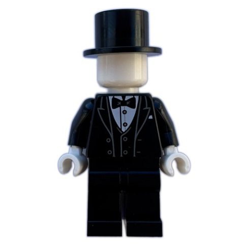 Minifigurka LEGO Mannequin, Black Tuxedo