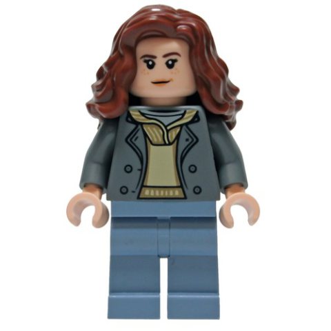Minifigurka LEGO Hermione Granger, Dark Bluish Gray Jacket, Sand Blue Legs