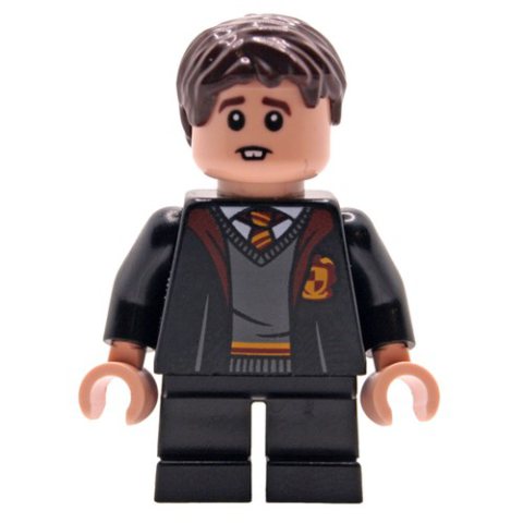 Minifigurka LEGO Neville Longbottom, Gryffindor Robes Open, Short Legs