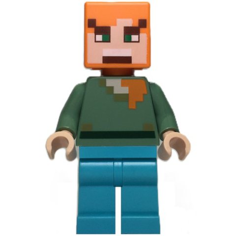 Minifigurka LEGO Alex, Reddish Brown Squares on Face