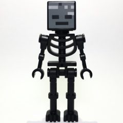Minifigurka LEGO Wither Skeleton, Square Skull, Straight Arms (78132 Torso)