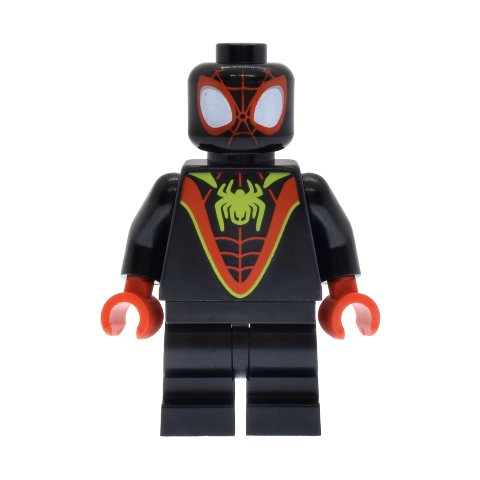 Minifigurka LEGO Spin / Spider-Man (Miles Morales), Medium Black Legs, Lime Spider