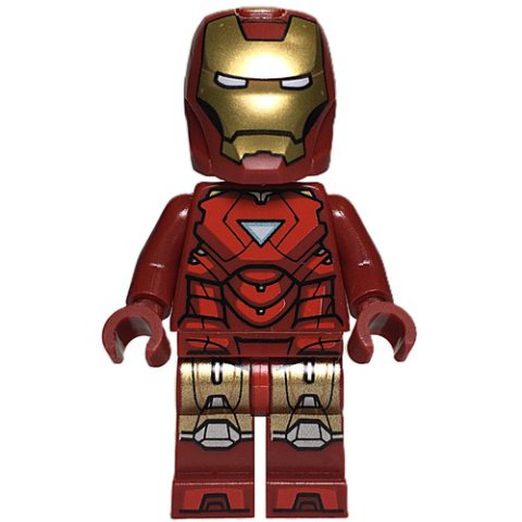 Minifigurka LEGO Iron Man Mark 6 Armor, HUD on Face